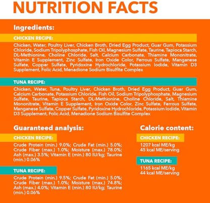 IAMS Perfect Portions Wet Cat Food, Chicken Recipe, Twin Pack, 2.6 oz Trays, 18-Count