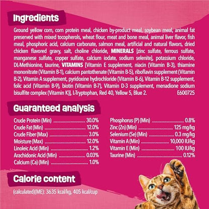 Purina Friskies Gravy Swirlers Adult Dry Cat Food, 3.15 lb Bag