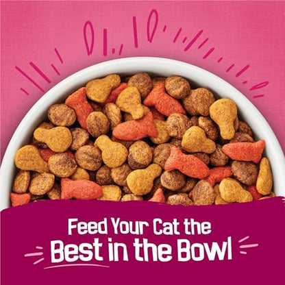 Purina Friskies Gravy Swirlers Adult Dry Cat Food, 3.15 lb Bag