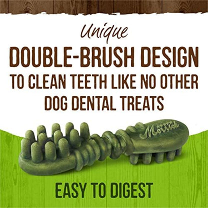 Merrick Fresh Kisses Natural Dental Chews Infused with Coconut and Botanical Oils, For Large Dogs Over 50 lbs, 16-Count Box