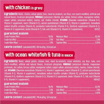 Purina Friskies Surfin' Favorites Wet Cat Food Variety Pack, 5.5 oz Cans, 40-Pack