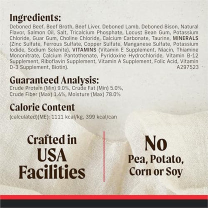 Merrick Grain-Free Wet Dog Food, Recipe, 12.7 oz Cans, 12-Pack