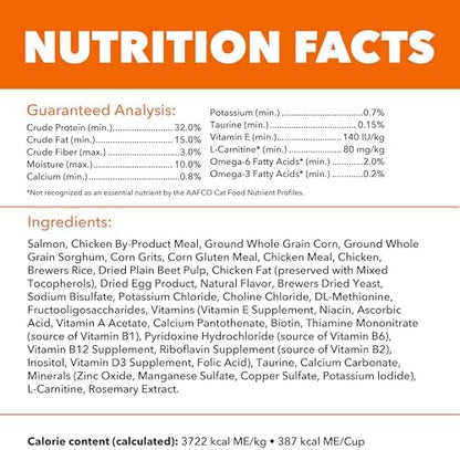 IAMS Proactive Health Healthy Adult Dry Cat Food, Salmon Recipe, 3.5 lb Bag