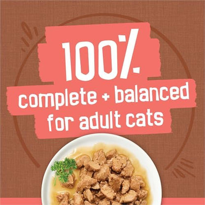 Purina Friskies Extra Gravy Chunky Wet Cat Food Variety Pack, 5.5 oz Cans, 24-Pack