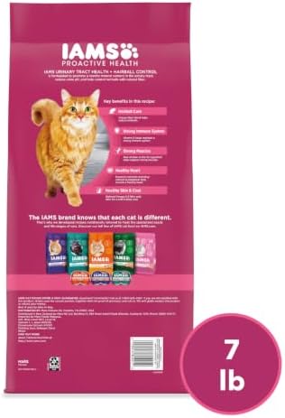 IAMS Proactive Health Urinary Tract Health Adult Dry Cat Food, Chicken Recipe, 3.5 lb Bag