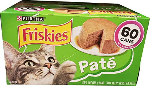 Purina Friskies Seafood and Chicken Wet Cat Food Variety Pack, 5.5 oz Cans, 32-Pack