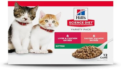 Hill's Science Diet Kitten Formula Wet Cat Food Variety Pack