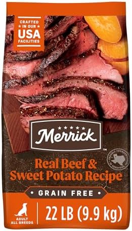 Merrick Grain-Free Dry Dog Food, Texas Beef & Sweet Potato Recipe, 22 lb Bag