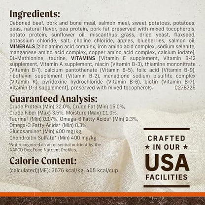 Merrick Grain-Free Dry Dog Food, Texas Beef & Sweet Potato Recipe, 22 lb Bag