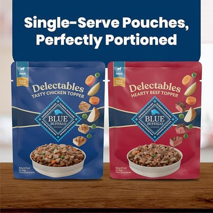 Blue Buffalo Delectables Natural Wet Cat Food Topper Variety Pack, 1.4-oz Tubs (12-Pack)