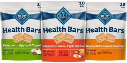 Blue Buffalo Natural Dog Treat Biscuits, Cinnamon & Oatmeal Recipe, 16-oz Bag