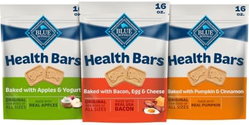 Blue Buffalo Natural Dog Treat Biscuits, Cinnamon & Oatmeal Recipe, 16-oz Bag
