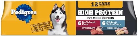 Pedigree High Protein Wet Dog Food Variety Pack, Chicken Flavor, 13.2 oz Cans, 12-Pack