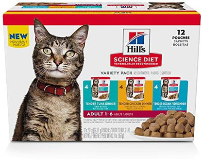 Hill's Science Diet Adult  Chicken, Tuna, & Ocean Fish, 2.8 oz.