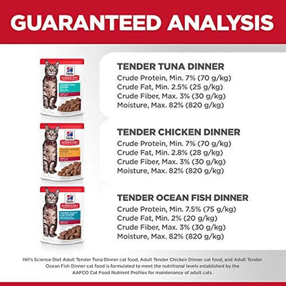 Hill's Science Diet Adult  Chicken, Tuna, & Ocean Fish, 2.8 oz.