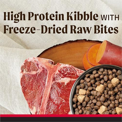 Merrick Backcountry Grain-Free Dry Dog Food with Freeze-Dried Raw Pieces, Recipe, 4 lb Bag
