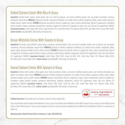 Purina Fancy Feast Petites Gravy Wet Cat Food Variety Pack, 2.8 oz, 24-Pack