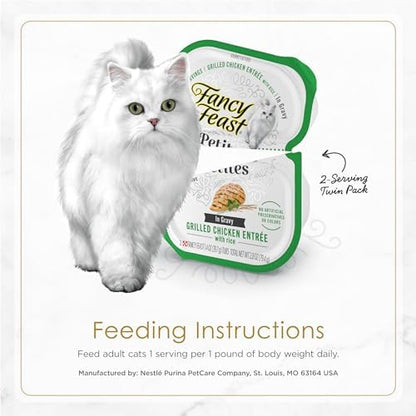 Purina Fancy Feast Petites Gravy Wet Cat Food Variety Pack, 2.8 oz, 24-Pack