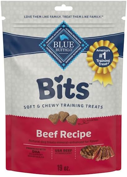 Blue Buffalo Natural Soft-Moist Training Dog Treats, Chicken Recipe, 6-oz Bag