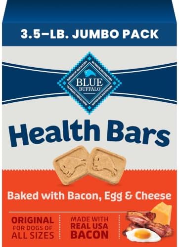 Blue Buffalo Natural Crunchy Dog Treat Biscuits, Apple & Yogurt Recipe, 16-oz Bag