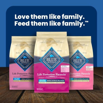Blue Buffalo Life Protection Formula Natural Adult Dry Dog Food, Chicken & Brown Rice, 5-lb Bag