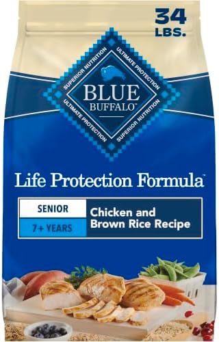 Blue Buffalo Life Protection Formula Natural Large Breed Adult Dry Dog Food, Chicken & Brown Rice, 34-lb Bag