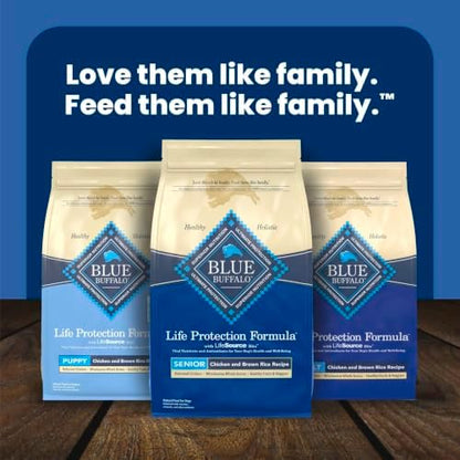 Blue Buffalo Life Protection Formula Natural Large Breed Adult Dry Dog Food, Chicken & Brown Rice, 34-lb Bag