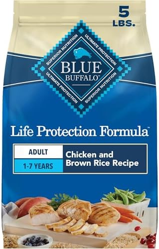 Blue Buffalo Life Protection Formula Natural Adult Dry Dog Food, Chicken & Brown Rice, 5-lb Bag