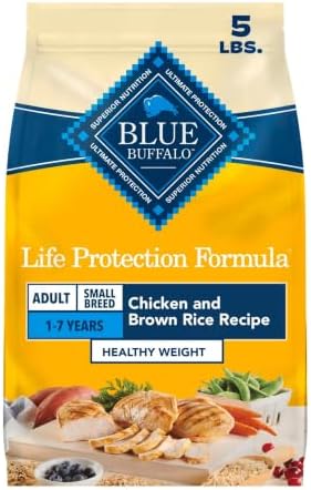 Blue Buffalo Life Protection Formula Natural Adult Dry Dog Food, Chicken & Brown Rice, 5-lb Bag
