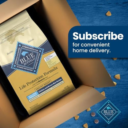 Blue Buffalo Life Protection Formula Natural Adult Dry Dog Food, Chicken & Brown Rice, 5-lb Bag