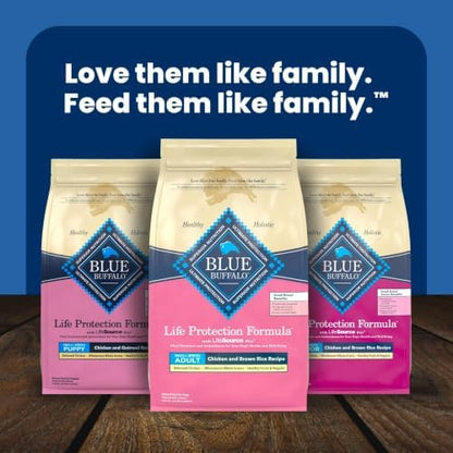 Blue Buffalo Life Protection Formula Natural Adult Dry Dog Food, Lamb & Brown Rice, 5-lb Bag