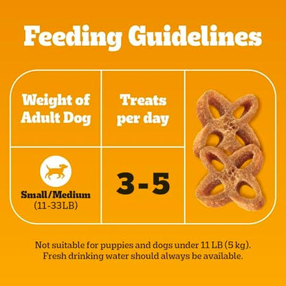 Pedigree Dentastix Chewy Chunx Small Dental Dog Treats, Chicken, 13.5 oz