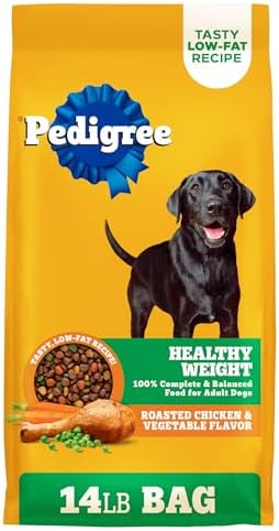 Pedigree Healthy Nutrition Adult Dry Dog Food, Roasted Chicken & Vegetable Flavor, 14 lb Bag