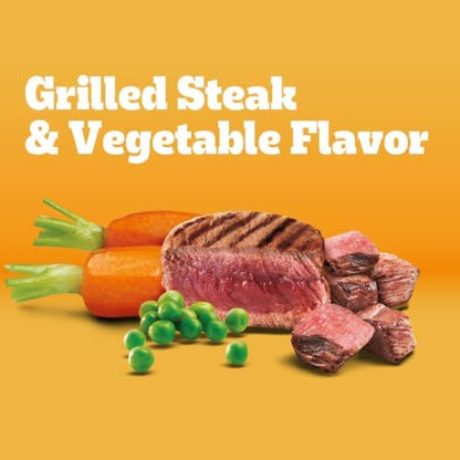 Pedigree Complete Nutrition Dry Dog Food, Steak & Vegetable, 18 lb