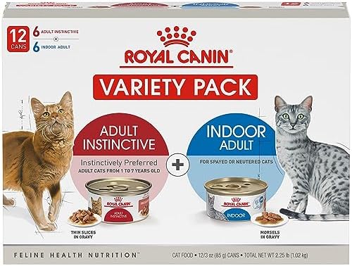 Royal Canin Feline Care Nutrition Instinctive Wet Cat Food Variety Pack, 3 oz Cans, 12-Pack