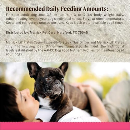 Merrick Purrfect Plates Grain-Free Wet Dog Food, Small Breed Recipe, 3.5 oz Cans, 12-Pack