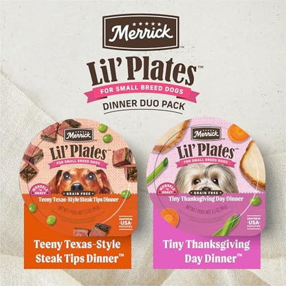 Merrick Purrfect Plates Grain-Free Wet Dog Food, Small Breed Recipe, 3.5 oz Cans, 12-Pack