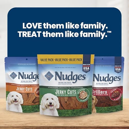 Blue Buffalo Nudges Jerky Cuts Natural Dog Treats, Beef Recipe, 16-oz Bag