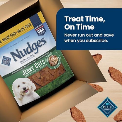 Blue Buffalo Nudges Jerky Cuts Natural Dog Treats, Beef Recipe, 16-oz Bag