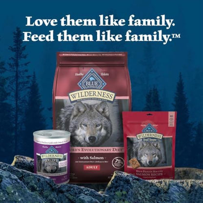 Blue Buffalo Wilderness High Protein Grain-Free Adult Dry Dog Food, Wholesome Grains, Chicken, 22-lb Bag