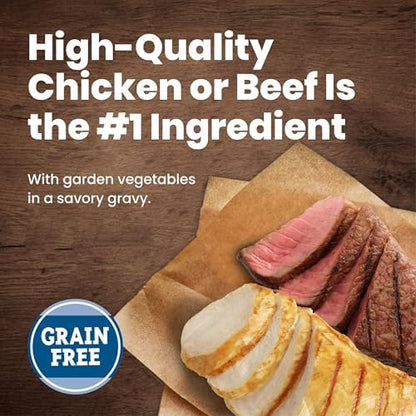 Blue Buffalo Grain-Free Wet Dog Food Variety Pack, Chicken Recipe, 12.5-oz Cans (Pack of 12)