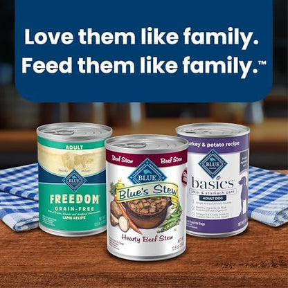Blue Buffalo Grain-Free Wet Dog Food Variety Pack, Chicken Recipe, 12.5-oz Cans (Pack of 12)