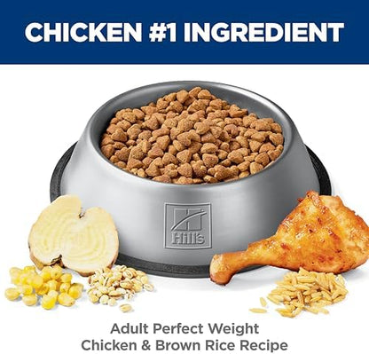 Hill's Science Diet Adult Perfect Weight Dry Dog Food, Chicken & Brown Rice, 25 lb. Bag