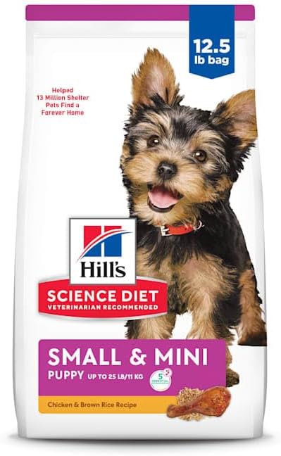 Hill's Science Diet Puppy Healthy Development, Chicken Meal & Barley Recipe Dry Dog Food, 12.5 lb Bag