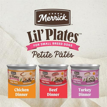 Merrick Purrfect Plates Petite Variety Wet Cat Food, Chicken Recipe, 2.75 oz Cans, 12-Pack