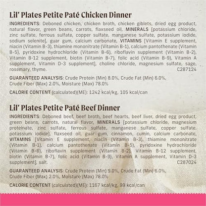 Merrick Purrfect Plates Petite Variety Wet Cat Food, Chicken Recipe, 2.75 oz Cans, 12-Pack