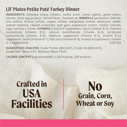 Merrick Purrfect Plates Petite Variety Wet Cat Food, Chicken Recipe, 2.75 oz Cans, 12-Pack