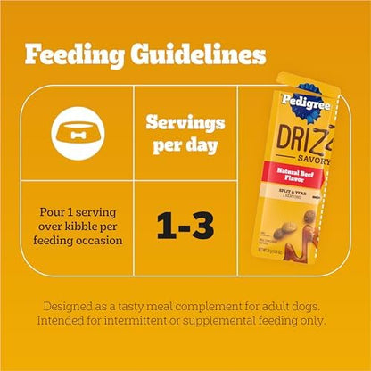 Pedigree Drizzlers Savory Sauce Wet Dog Pouch, Multipack, 16 Count, 2-Pack