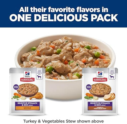 Hill's Science Diet Sensitive Stomach & Skin Wet Dog Food Variety Pack