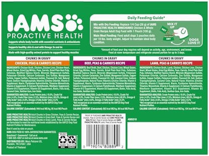 IAMS Proactive Health Adult Dry Dog Food Variety, Chicken Recipe, 7 lb Bag